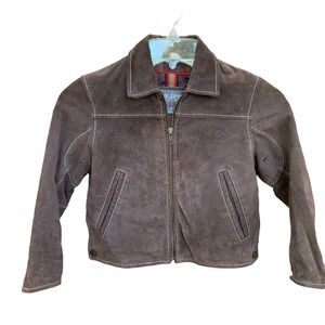 Wilson Leather kids  brown Jacket size S